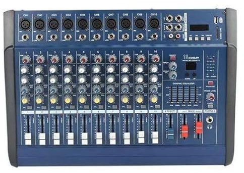 Mixer Amplificato 250W 12 Canali con Bluetooth/USB/DSP - PMX1202D-USB