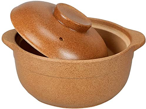 Ceramic Casserole Dishes, Soup Casserole Crock Pot Ceramic High Temperature Resistant Hot Bibimbap and(3l)