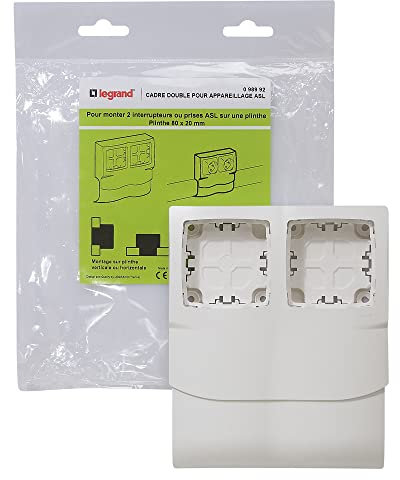 Legrand - Cadre double pour appareillage apparent - pour plinthe 80x20mm