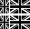6 x Aufkleber Vinyl Sticker Auto Moto Koffer Laptop Flagge Union Jack Black & White