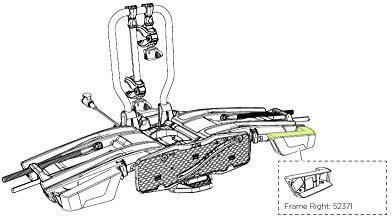 Thule SOPORTE Luces VELOCOMPACT 925 927 DERECHO