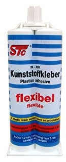 STC 2K PUR Kunststoffkleber Flex 50 ml Kfz Industriekleber Kunststoffreparatur