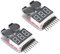 ARCELI RC 1-8s Lipo Testeur de batterie Moniteur Sonnerie Basse Tension Alarme Vérificateur de Tension avec Indicateur LED pour Lipo Life LiMn Batterie Li-ion (2PCS)