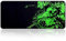 Qisan Large gaming Mouse Pad/Mat Extended Large Size Mousepad for Computer Laptop 31.5x11.8x0.15 Keyboard Pad Desk Pad with Anti-slip Rubber Base Rectangle Mouse Pad Mat-Black & Green