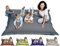 sunnypillow XXL Sitzsack, Sitzkissen aus Kunstleder Outdoor & Indoor 180 x 145 cm mit 380L Styropor Füllung Sessel für Kinder & Erwachsene Sofa Beanbag viele Farben und Größen zur Auswahl Grau