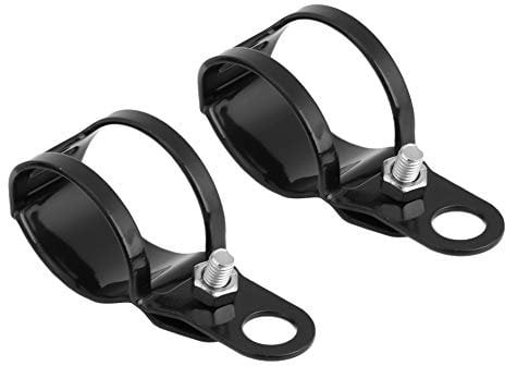 Fydun Blinker Halterung Klammern Gabel Ohr 2 Stück Blinkerhalter Montagehalterung Drehen Licht Halterung Fit für 30-45mm Vor Gabel Roller (Schwarz)