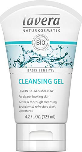 lavera basis sensitiv Waschgel Bio Aloe Vera & Jojoba ∙ Belebt & erfrischt ∙ Vegan Bio Pflanzenwirkstoffe Naturkosmetik Natural & innovative Gesichtsreinigung 2er Pack(2x125 ml)