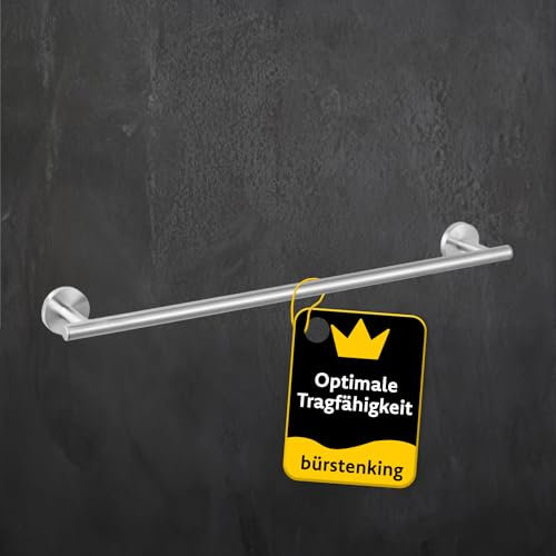 Bürstenking Badetuchhalter, Handtuchhalter mit Wandmontage, robuster & rostfreier gebürsteter Edelstahl, Handtuchhalter Bad & Küche, Einfache Installation, Teil der Serie 190