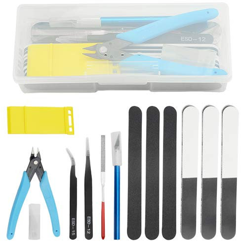 WMYCONGCONG 13 PCS Gundam Model Tools Kit Modeler Basic Tools Hobby Building Tools Kit for Car Airplane Model Assemble Building Repairing and Fixing