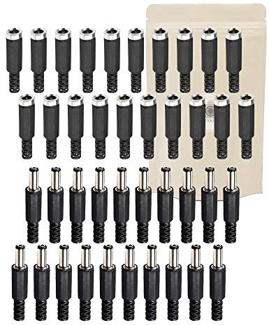 X40 Prise 12 Volt : X20 Femelle + X20 Mâle Connecteur Alimentation Fiche à Souder 12V - ADAPTOUT Marque Française