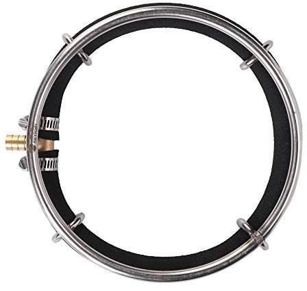 Round Air Bubble Diffuser Ring for Aquarium Fish Pond Oxygenation - Bubbler Aerator Stone Disc (15cm)