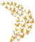36 hohle Metallschmetterling 3D Aufkleber, Baby/Mädchen Raumdekor Aufkleber, DIY Wandaufkleber, Hochzeitsfeier abnehmbare Wandaufkleber (Gold)
