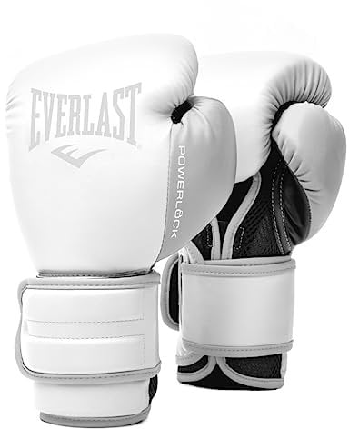 Everlast Powerlock 2 Guantes De Entrenamiento, Blanco, 226 G (8 Oz)