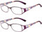 SaNgaiMEi Gafas de Lectura Anti Luz Azul, Hombre/Mujere Lentes Presbiciados Plegables,Ordenador Gaming Pc Uv Luz Filtro Proteccion (Purple glasses 2.0)