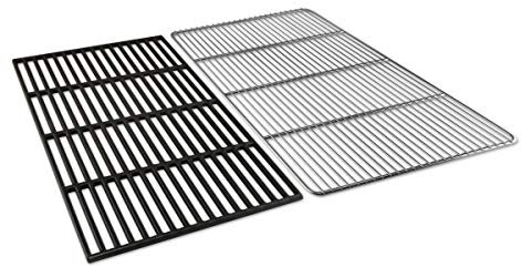 GRILLROSTPROFI 48 x 34 cm Grillrost Edelstahl/Gusseisen emailliert für Weber Genesis II E-310, Genesis II LX E-340/S-340, Genesis II S-310, Genesis II 310/335, Genesis II EX315