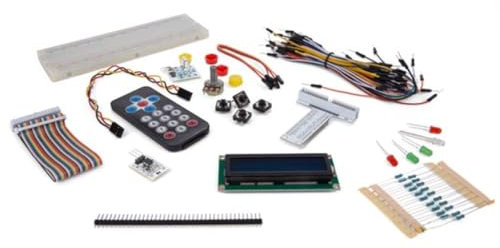 Whadda Elektronikbauteile-Set für Raspberry Pi® mit lötfreiem Breadboard, Sensoren, LEDs und mehr, ideales Experimentierkit für Elektronik- und Programmierprojekte