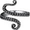 SILVERCUTE Damen Octopus Offener Ring 925 Sterling Silber Tintenfisch Statement Ring Tiefsee Tier Schmuck Accessoire für Frauen Mädchen