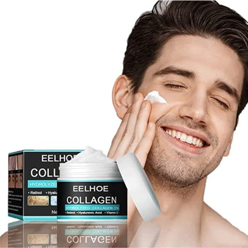 1/2/3pcs EELHOE Collagen Cream For Men Anti-Aging Wrinkle Cream Men's Face Moisturizer Cream Skin Firming and Tightening Lotion Men's Anti Age Wrinkle Cream Set