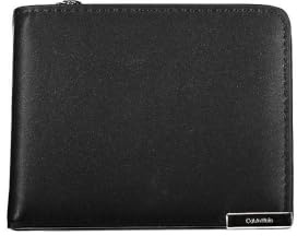 Calvin Klein Modern Plaque Bifold Half Z/A, Schwarz