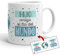 Kembilove Taza el Mejor Hijo del Mundo – Taza con Mensaje Hijo contigo al Fin del Mundo – Regalo Hermana Original – Regalos Originales para cuñados – Tazas Originales para Familiares