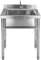 Natliedop Fregadero de Acero Inoxidable 304 para Lavadero, Fregadero Industrial para Garaje Fregadero Comercial para Restaurante, Taller