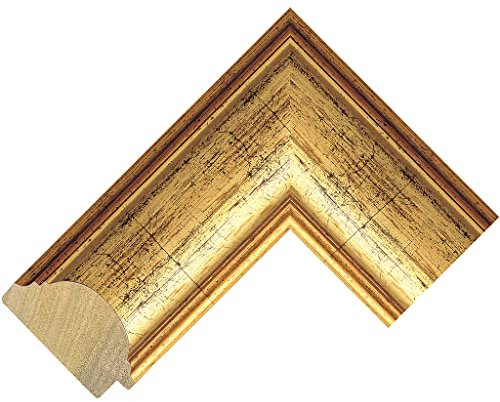 Real Wood, Hand Crafted Frames (Bezel) for the Samsung Frame TV 2021 to 2024 ONLY (Dome Gold Leaf, 55 inch)