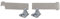 ensipart Kit de conversion compatible avec Beko 4623901800 pour changer la butée de porte de l'ouverture de la porte en combinaison réfrigérateur-congélateur