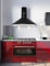 GURARI Cuisinière Set GCH E 911 R + GCH C 046 BL 9, Gazinière électrique 90 cm, Range Coocker, 121L, gaz naturel/propane/gaz naturel+hotte aspirante 90 cm, noir, 1000m³/h, hotte murale