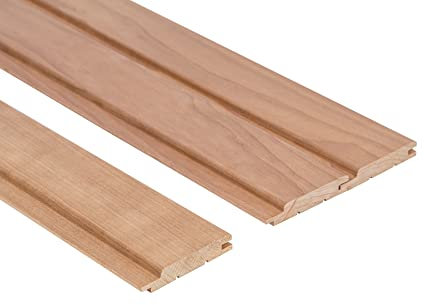 Saunainter Profilholz Thermo-Espe Klasse A Nut-Feder STP 15x90mm 1500mm 6Stk Baumaterial für Sauna und Innenräume