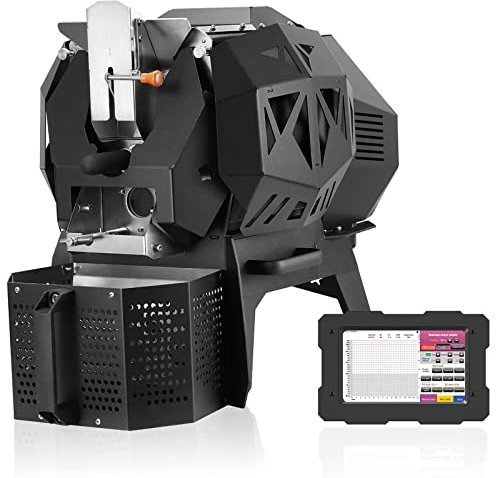 HYQNG Machine de torréfaction de café Commerciale 400g/600g Machine de torréfaction de Grains de café, Machine de torréfaction de Grains de café électrique avec collecteur Automatique de Paillettes