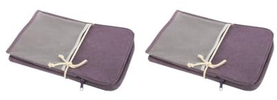 2 Set Oxford Tuch Nähmaschine Staubschutz mit Taschen Lila