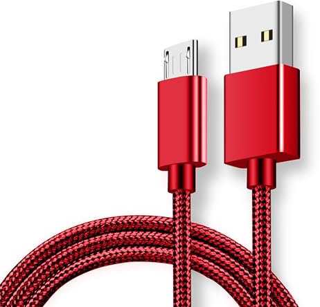 Micro USB Cable Android Charger Cable Fast Charging Cable Nylon Micro USB Charger Lead Compatible with Samsung Galaxy S6 edge S7 S5 J7 J5 J3, PS4, Xbox, Huawei Honor 7X, Y6/Y7 2019 (3 Metres)