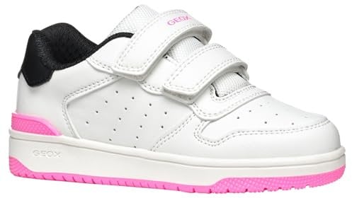 Geox Fille J Washiba Girl B, White Black, 32 EU