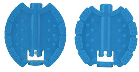 plplaaoo 2 Stück Kinderfahrradpedale aus Kunststoff, Ersatz-Fahrradpedale für Normale Schuhe, Kinder-Dreirad-Fahrradpedale, Flache Plattform, Klickpedal, Upgrade-Zubehör für Heimtrainer (Blue)