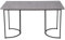 Merax 140 x 80cm Esstisch (1-St),Küchentisch, Gestell aus Metall Rechteckiger Esstisch aus Moderner Marmormuster Küchentisch mit verstellbaren Füßen für Esszimmer Wohnzimmer, Grau