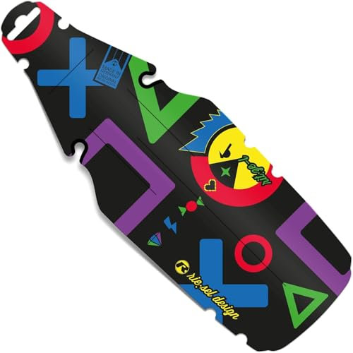 Riesel Design® - schmutz:Fink Schutzblech Kinderfahrrad/Spritzschutz für Kinder Fahrrad oder Mountainbike/Mudguard für Jungen & Mädchen - Werkzeugfreie Montage am Sattel - Play
