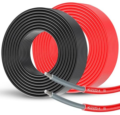 Offgridtec H1Z2Z2-K 6 mm² PV-Solarkabel, einadrig (rot, 5 m)
