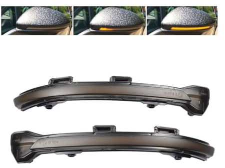 HerfsT Rückspiegel Blinker Licht für VW Golf 7 MK7 GTI 7 R 7.5 2012-2018, Auto Seitenspiegel Blinkerleuchte Spiegel Anzeige Blinker Dynamisches Blinkerlicht
