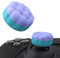 PlayVital Tapas para el Pulgar - Agarres para Joysticks Antideslizantes para Xbox Series X/S, para Xbox One, para Elite Series 2, para Switch Pro Mando, Diseño Nubes Puff (Morado Claro & Azul Aqua)