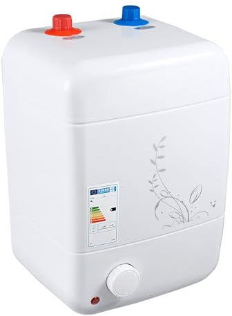 SICHENSH 8L Kleiner Druckfester, 1500W Untertischboiler, Untertischspeicher Druckfest, Warmwasserspeicher, Druckfest Kleinspeicher mit Einstellbare Temperatur, Kleiner Speicher, 30-75℃
