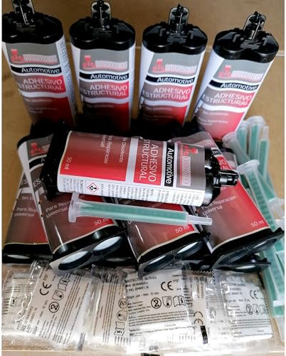 12 x adesivo strutturale epossidico bicomponente 2 componenti SIO Bond 50 ml.