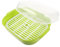 VALICLUD 1Pieza Vaporera de Microondas Verde con Ventilación Cocción Saludable y Cocina