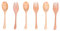 Ensemble de couverts en hêtre en bois Kit de vaisselle facile à nettoyer