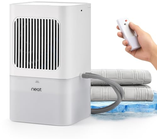 AquaPad Breeze Wasserkühlende Matratzenauflage, 5 Jahre AquaCoverage, Fernbedienung, EvapoChill & SuperBlue-Technologie, Glatte, hydrogekühlte Matratzenauflage, Bettkühler (Doppelbett (für Queen/King