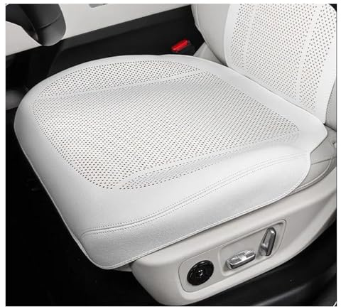 VSESTCDPB Autositzbezug Kissen Universal Für Tesla Für Model 3 Für Model Y Für Model S Für Model X Sitzschoner(Weiß)