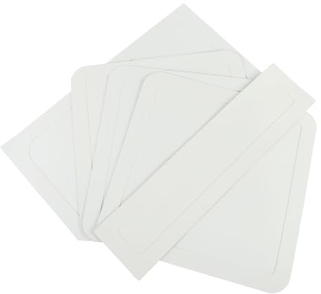 BESPORTBLE 5pcs Waterproof Base Mat Baseball Kickball Plate Board Base Mat Rubber White Set for Backyard Youth Leagues
