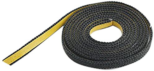 Dichtband selbstklebend schwarz 10mm x 2mm ideal für Scheibendichtungen von Kaminöfen