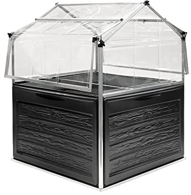 Canopia by Palram Serre de Jardin Plant Inn 1.4m² (Argent) Cadre en Aluminium, Panneaux en Polycarbonate, Résistant aux UV