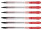 PILOT BPS-Matic Druckkugelschreiber, feine Spitze, Rot, 6 Stück