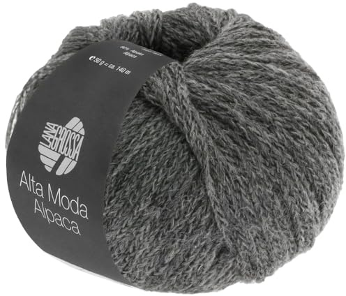 LANA GROSSA Alta Moda Alpaca | Kettengarn aus Alpaka (Baby) | Handstrickgarn aus 90% Alpaka (Baby), 5% Schurwolle (Merino) & 5% Polyamid | 50g Wolle zum Stricken & Häkeln | 140m Garn 22